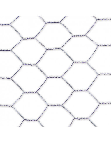 Cadre En Grillage Métallique Galvanisé Triple Torsadé: 19x0,7mm / 0,5x10m Nortene