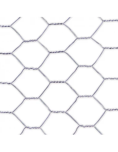 Cadre En Grillage Métallique Galvanisé Triple Torsadé: 19x0,7mm / 1x10m Nortene