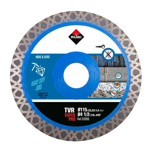 Disque Diamant Tvr Ø115mm Superpro 30986 Rubi