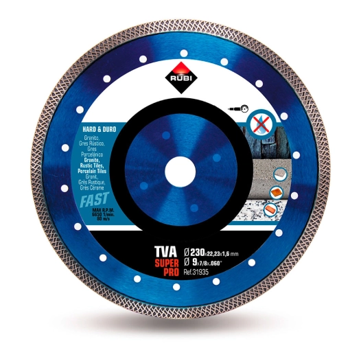 Disque Diamant Pour Matériaux Durs Turbo Viper Tva Ø230mm Superpro R31935 Rubi