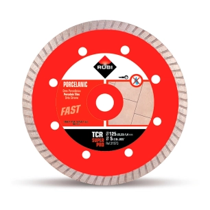Disque Diamant Pourgrès Porcelaine Turbo Tcr Ø125mm Superpro Rubi