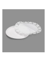 12 Sac 3 Plat Rond Avec Dentelle 21cm