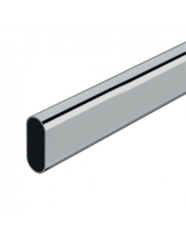 Barre de penderie Stor Planet Ovale Chromée 200cm