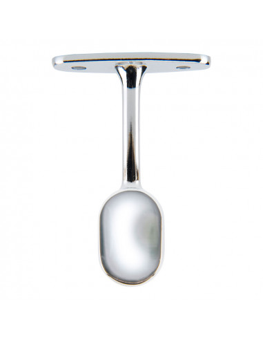 Support De Terminal Ovale Chromé Pour 2 Pc Stor Planet.