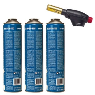 Pack Torche Segofire Piezo + 3 Bot. Multigaz 300