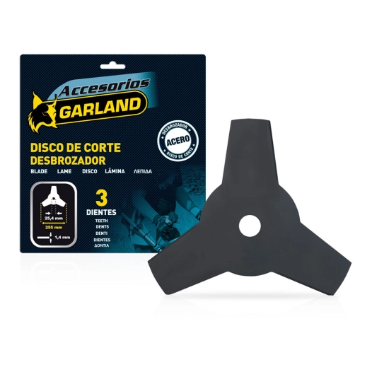 S.Of. Lame 3d Pour Débroussailleuse 255x25,4x1,4mm 7100255143 Garland