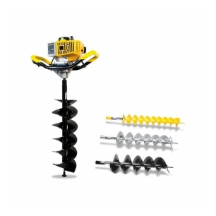 Tarière à Moteur 2 Temps livré avec 3 tarières 10-15 et 20 cm - GARLAND