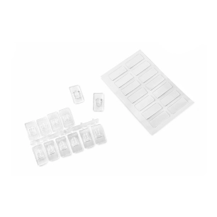 3 Mini Crochets Adhésifs 12 Uni. Inofix.