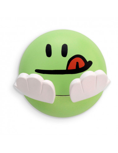 3 Cintre Adhésif Pour Enfants Vert Face Design. Inofix