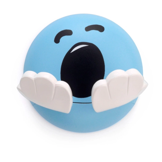 3 Cintre Adhésif Pour Enfants Bleu Face Design. Inofix
