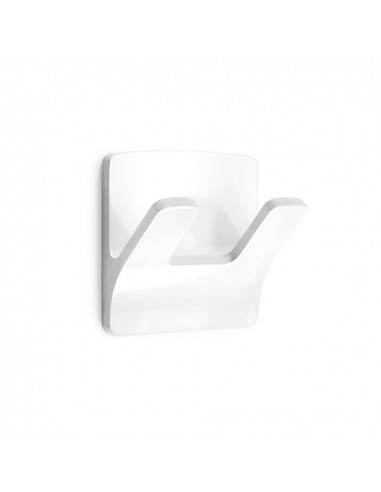 Porte-Manteaux Resistant À L'eau Modele Rama Double Blanc (BLISTER) Inofix