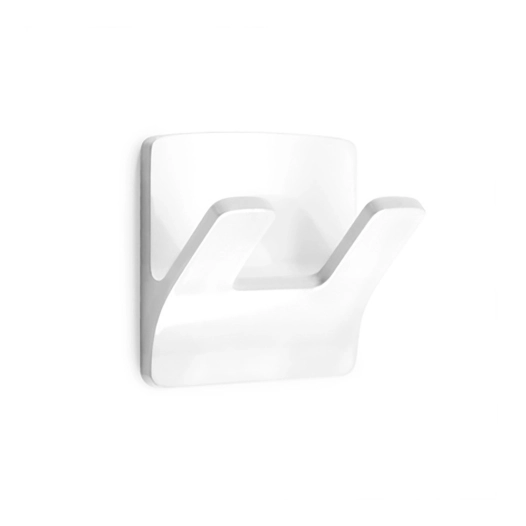 Porte-Manteaux Resistant À L'eau Modele Rama Double Blanc (BLISTER) Inofix