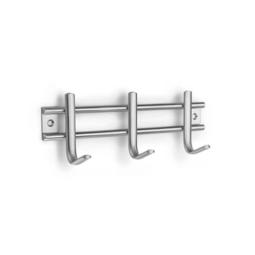 Porte-Manteaux Inox 3 Crochets (BLISTER) Inofix