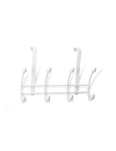 Porte-Manteaux De Porte En Acier Blanc Blister Inofix