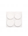 11 Pack De 4 Patins En Feutre Blanc Synthetiques Adhesifs Diametre 38mm Plasfix Inofix