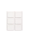 11 Pack De 6 Patins En Feutre Blanc Synthetiques Adhesifs 31x31mm Plasfix Inofix