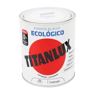 Émail À L'eau Écologique Satiné Blanc 750ml Titanlux 01t056634