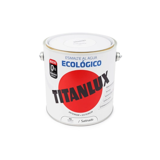 Émail À L'eau Écologique Blanc Satiné 2,5l Titanlux 01t056625