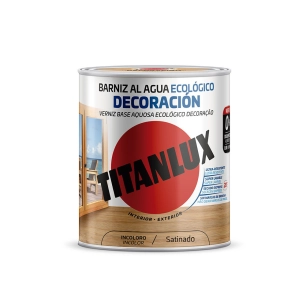 Vernis Ecologique A L'eau Pour Decoration Satinee Incolore 250ml Titanlux M21100014