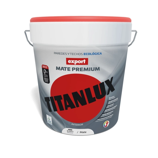 Peinture Vinylique Lavable Export Blanche Decoration 15l Titanlux F31110015