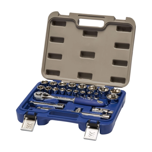 Jeu De Douilles Hexagonales 1/2'' (8-32mm), 23 Pièces 129-23-4 Irimo