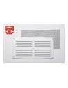 5 Grille Avec Toile Moustiquaire Aluminium 0.6 Couleur Blanc Laqué 200x100mm (G)
