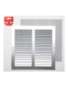 Grille Avec Toile Moustiquaire Aluminium 0.6 Couleur Naturelle 250x250mm (G)