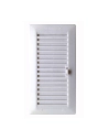 Grille D'encastrement Réglable 13.3x26cm Abs + Cadre Abs Blanc (G)