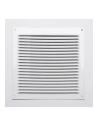 5 Grill Sans Bord Aluminium 0.6 Couleur Blanc Laqué 170x170mm