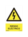 Panneau De Danger ''RIESGO Electrico'' (PVC 0.7mm) 30x40cm