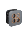 Enroule-Cable Avec 3 Fiches 2p + T Et 2 Entrees Usb Solera 7321usb