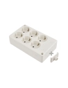 Multiprise Bipolaire 6 Prises T/T Latérale 16a 250v Blanche Solera 8106