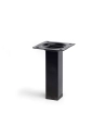 Pied Carré En Acier Couleur Noir Mod.400g. Dimensions 2,5x2,5x10cm Rei
