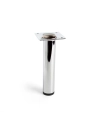 Pied Cylindrique En Acier Couleur Chrome Brillant Mod.401g. Dimensions Ø3x15cm 2-401g.150.21 Rei