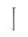 Pied Cylindrique En Acier Couleur Chrome Mat Mod. 401g. Dimensions Ø3x40cm 2-401g.400.38 Rei