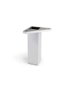 Pied De Coin Carré Abs Couleur Aluminium Mod.972. Dimensions 4,2x4,2x15cm Rei