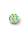 Lot 4 Boutons Ronds Pour Meuble Bois Bleu Mod.E223 Ø38mm. Rei
