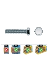 Boite De 250 Vis Metriques Hexagonales Din/Ref 933 5x20 Acier Zinqué Celo