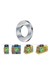 Boite 1000 Rondelles Lisses Din/Ref 125a 5 Acier Zinqué - Celo.