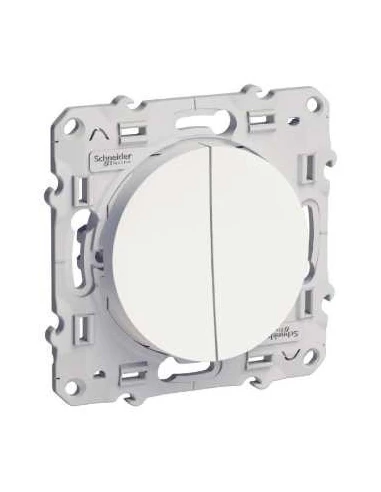 Interrupteur va et vient double odace