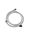 Tuyau De Douche Souple. 1,5m Couleur Blanc/Chrome (EMBALLAGE) Edm