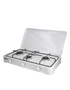 Rechaud Cuisiniere à Gaz Emaille 3 Feux 60x33x12cm Edm