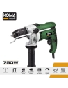 Perceuse À Percussion 750w 12x31,5x22cm Koma Tools