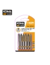 Jeu 6 Bits Ph 1-2-3 Pz 1-2-3 X 50mm Koma Tools