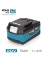 Batterie Li-Ion 20v 5.0a 7.5x11.7x6.3cm Koma Tools Pro Series Battery
