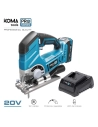 Ensemble De Scie Sauteuse 20v Avec 1 Batterie 2.0a. Et Chargeur 08772. 23x21.5cm Koma Tools Pro Series Battery