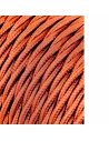 Câble Textile Tressé 2x0,75mm C-20 Soie Marron 25m