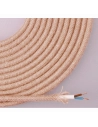 Cable De Corde De Jute Tissé Et Gainée D'un Tissu 2x0,75mm 25m Euro/M