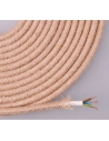 Cable De Corde De Jute Tissé Et Gainée D'un Tissu 3x0,75mm 25m Euro/M