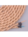 Cable De Corde De Jute Trenssé 2x0,75mm 20m Euro/M